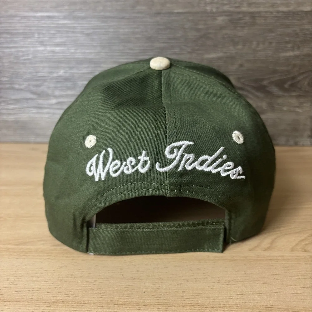 St Kitts & Nevis Hat Cap Strap Back Embroidered Pirate Skull West Indies Mens